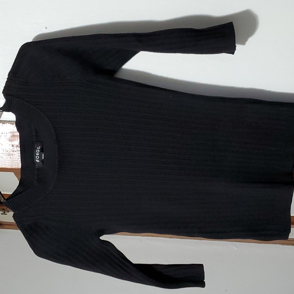 Women's Black Sweater Style Top